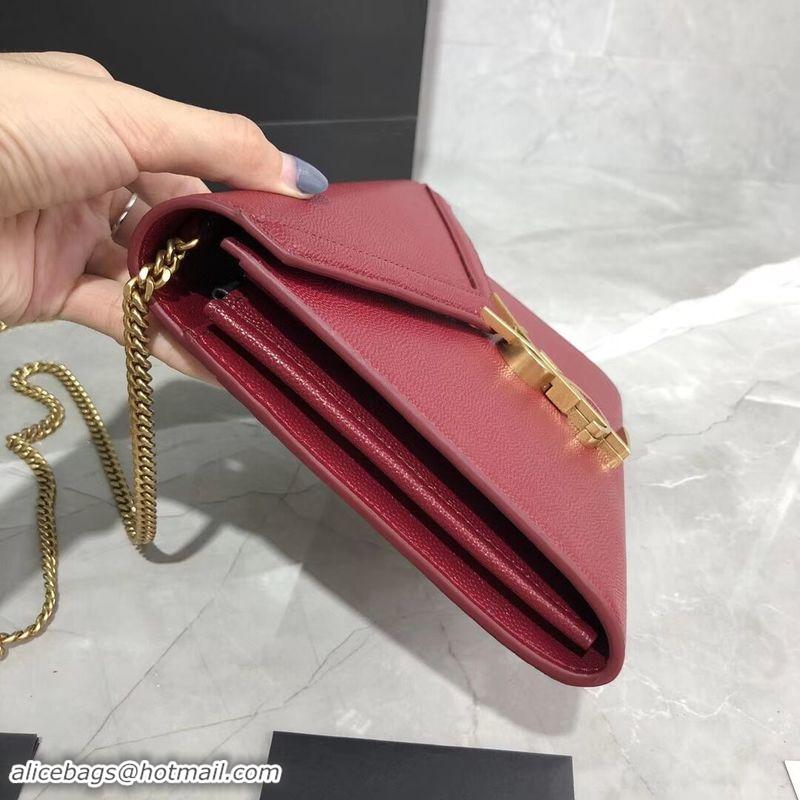 Affordable Price Yves Saint Laurent Original Leather Shoulder Bag Y582334 Red