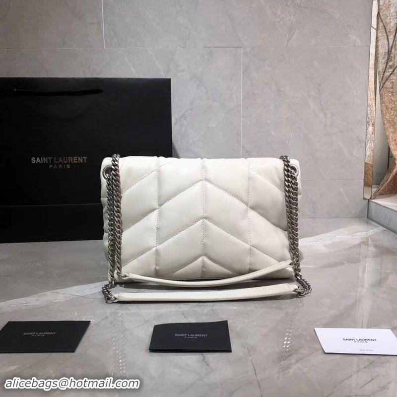 Good Quality Yves Saint Laurent Shoulder Bag Original Leather Y577476 White