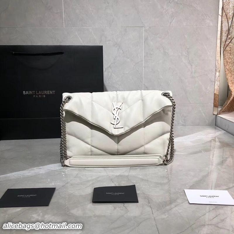 Good Quality Yves Saint Laurent Shoulder Bag Original Leather Y577476 White