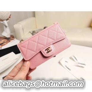 Most Popular Chanel classic card holder AP0374 pink