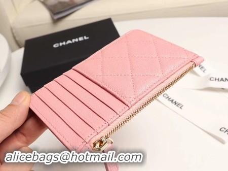 Most Popular Chanel classic card holder AP0374 pink