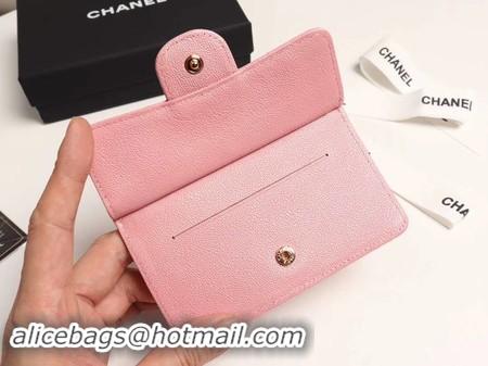 Most Popular Chanel classic card holder AP0374 pink