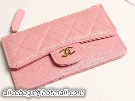 Most Popular Chanel classic card holder AP0374 pink