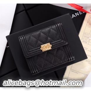 Good Product Chanel Calfskin Leather & Gold-Tone Metal A80734 black