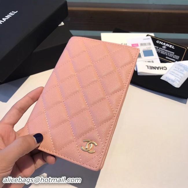 Discount Chanel Calfskin Leather & Gold-Tone Metal Wallet A80385 Pink