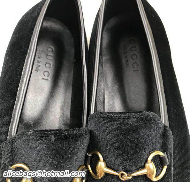 Trendy Design Gucci GG Jordaan Velvet Loafers G52698 Black