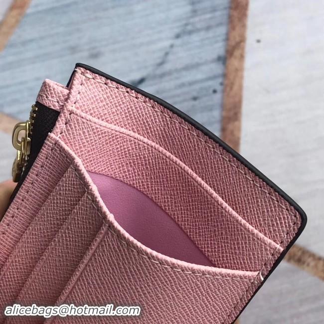 Luxury Louis Vuitton ZIPPED CARD HOLDER M66531 Pink