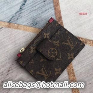 Discount Louis Vuitton ZIPPED CARD HOLDER M66531 purplish