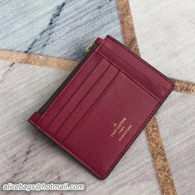 Discount Louis Vuitton ZIPPED CARD HOLDER M66531 purplish