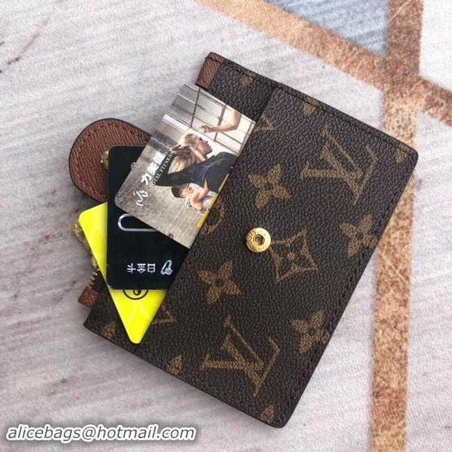 Perfect Louis Vuitton ZIPPED CARD HOLDER M66531 brown