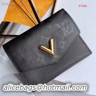 Fashion Louis Vuitton VERY COMPACT WALLET M67496 BLACK