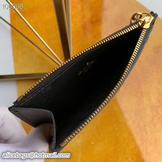 Grade Quality Louis Vuitton ZIPPED CARD HOLDER M68338 black