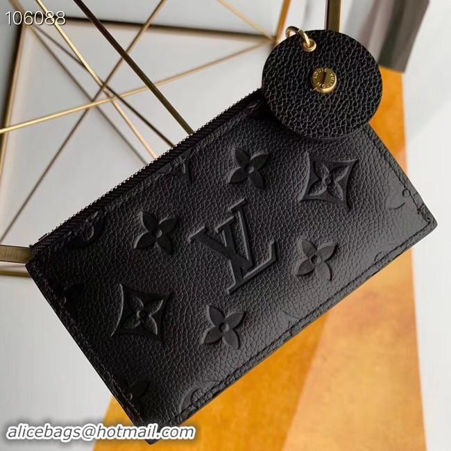 Grade Quality Louis Vuitton ZIPPED CARD HOLDER M68338 black