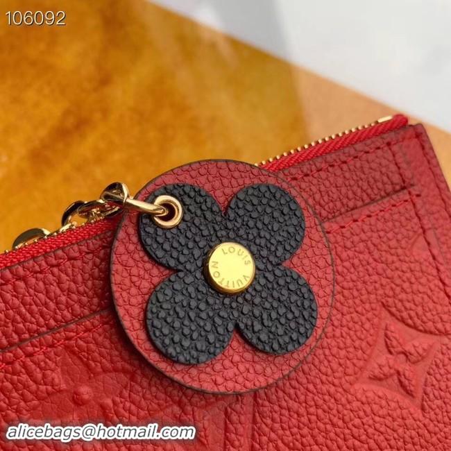 Best Grade Louis Vuitton ZIPPED CARD HOLDER M68338 red