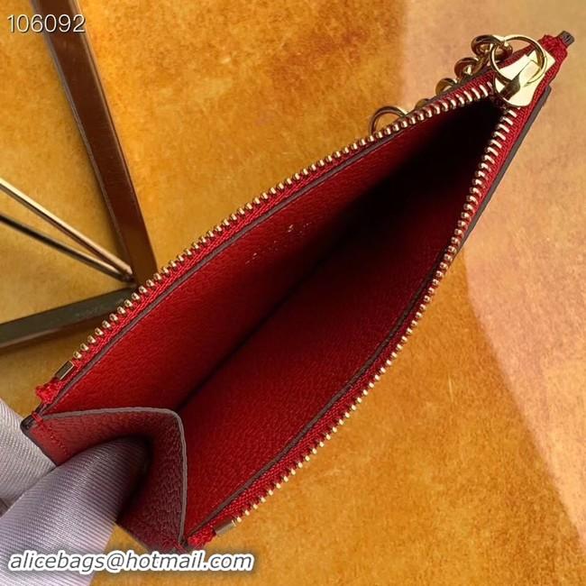 Best Grade Louis Vuitton ZIPPED CARD HOLDER M68338 red