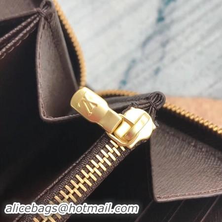 Unique Style Louis vuitton Monogram ZIPPY M60017 brown