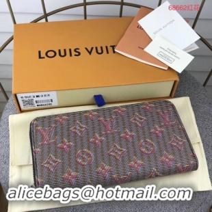 Cheap Price Louis Vuitton M68621 Zippy Wallet Monogram Pop Pink