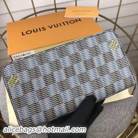 Most Popular Louis Vuitton M68621 Zippy Wallet Damier Canvas Pop Blue