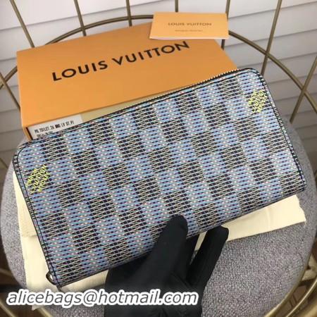 Most Popular Louis Vuitton M68621 Zippy Wallet Damier Canvas Pop Blue