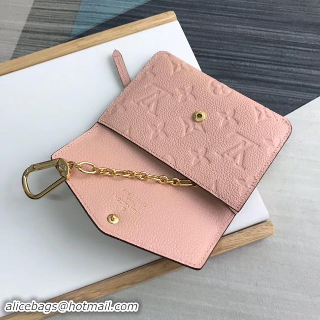 Top Grade Louis Vuitton card holder N60633 pink