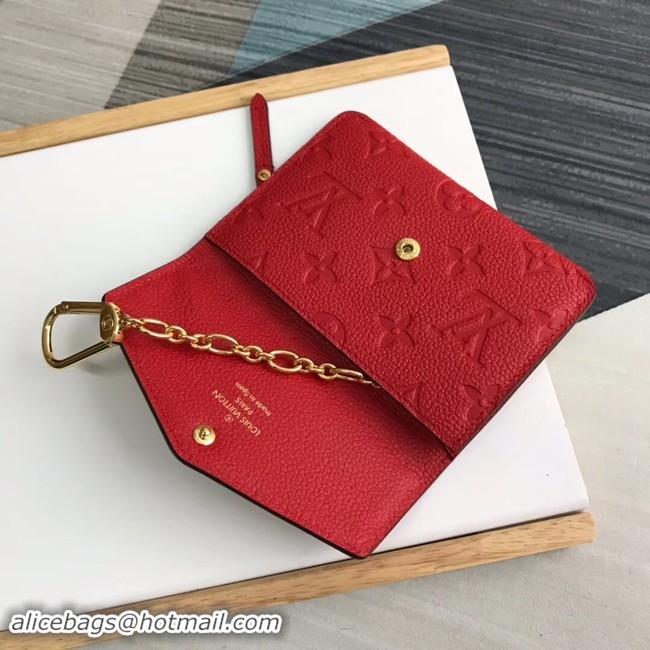 Unique Style Louis Vuitton card holder N60633 red