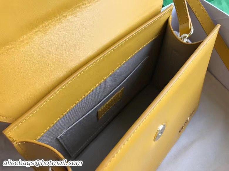 Top Quality Jacquemus Original Leather Top Handle Bag J76235 Yellow