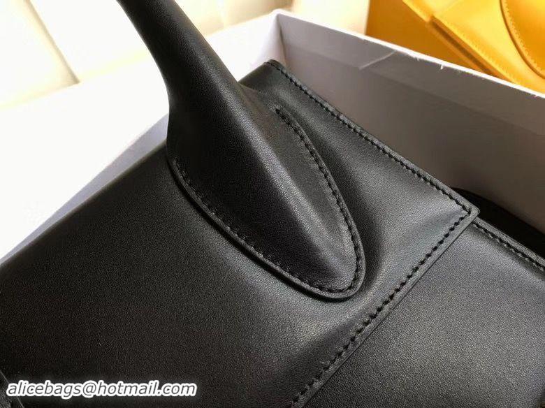 Wholesale Jacquemus Original Leather Top Handle Bag J76235 Black