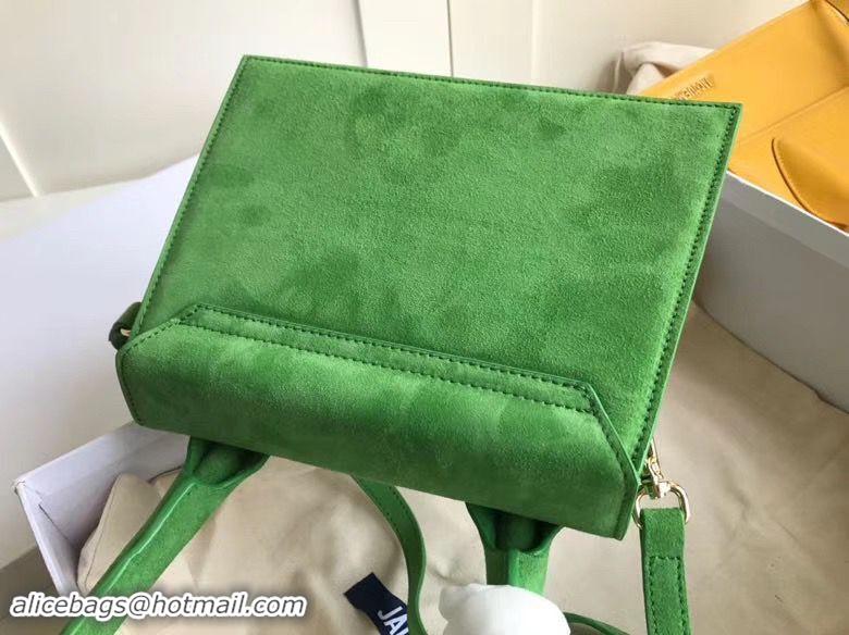 New Design Jacquemus Original Velvet Leather Top Handle Bag J76235 Green