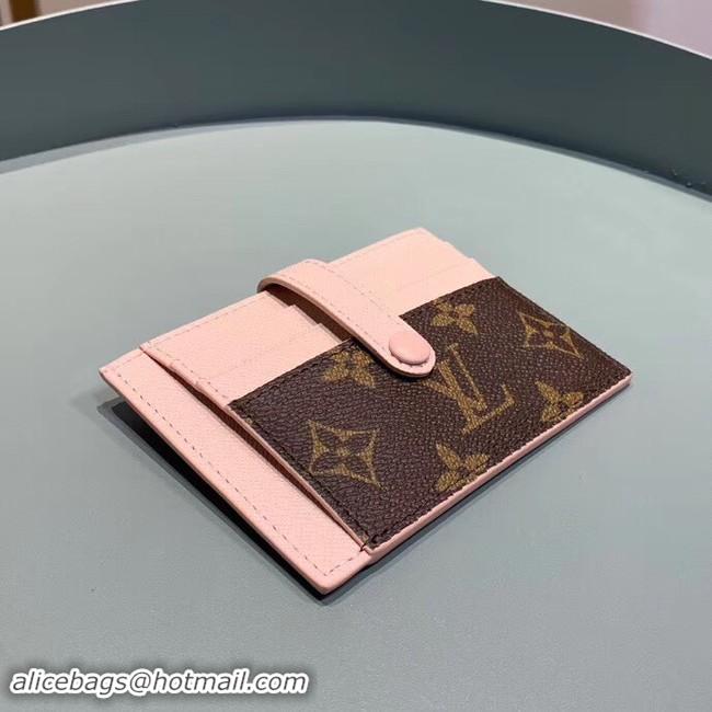 Best Grade Louis Vuitton Monogram Canvas Card Holder M61730 Pink