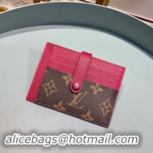 Sumptuous Louis Vuitton Monogram Canvas Card Holder M61730 Purple