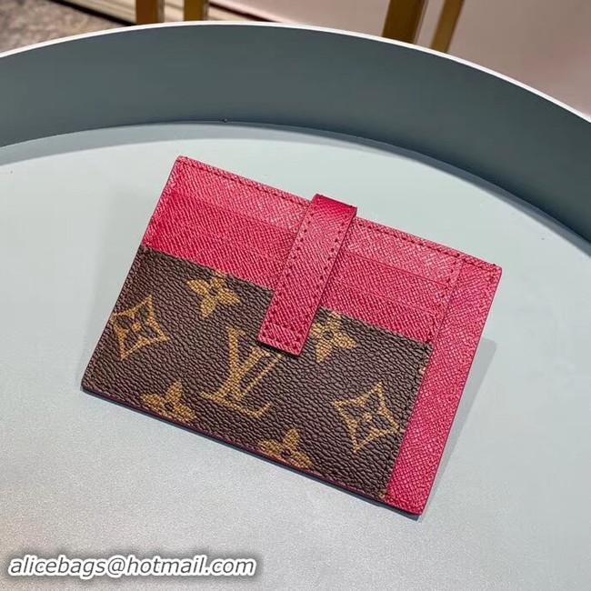 Sumptuous Louis Vuitton Monogram Canvas Card Holder M61730 Purple