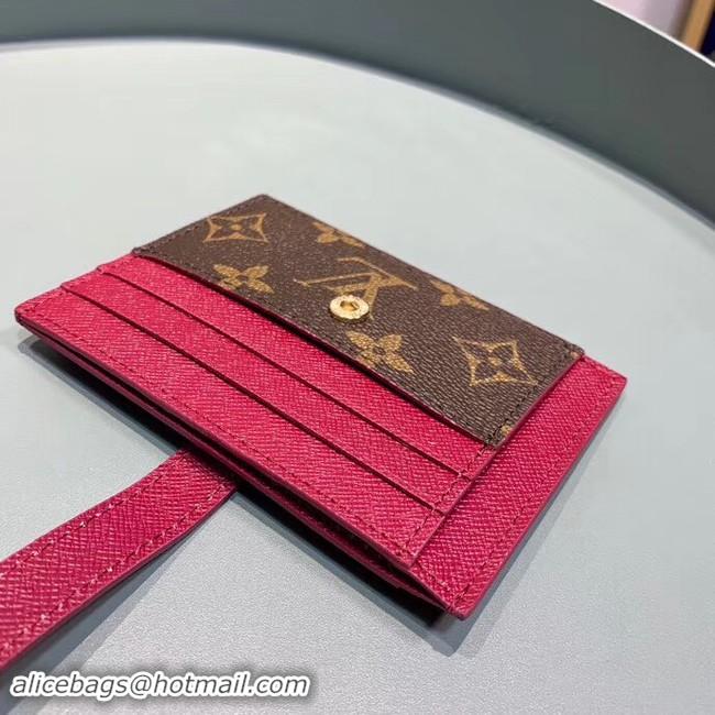 Sumptuous Louis Vuitton Monogram Canvas Card Holder M61730 Purple