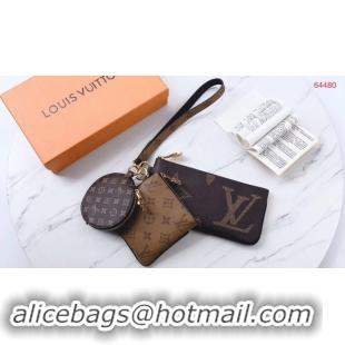 Trendy Design Louis vuitton Monogram Canvas Original Wallet M64480