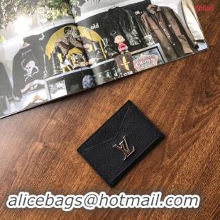 Discount Louis vuitton original LOCKME CARD HOLDER M68555 black