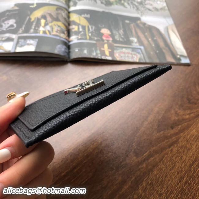 Discount Louis vuitton original LOCKME CARD HOLDER M68555 black