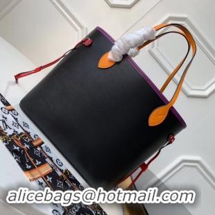 Sumptuous Louis Vuitton Original Neverfull Epi Leather MM M54185 black