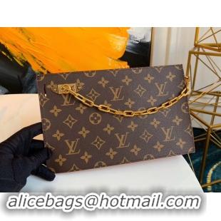 Shop Duplicate Louis Vuitton Original Monogram Canvas Zipper Clutch bag M44388