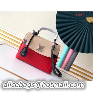 Cheap Price Louis vuitton original LOCKME EVER BB M53937 Kabuki Red&Quartz White&Black