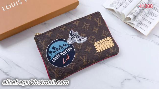 Discount Louis Vuitton Original Monogram Canvas Zipper Clutch bag M41388