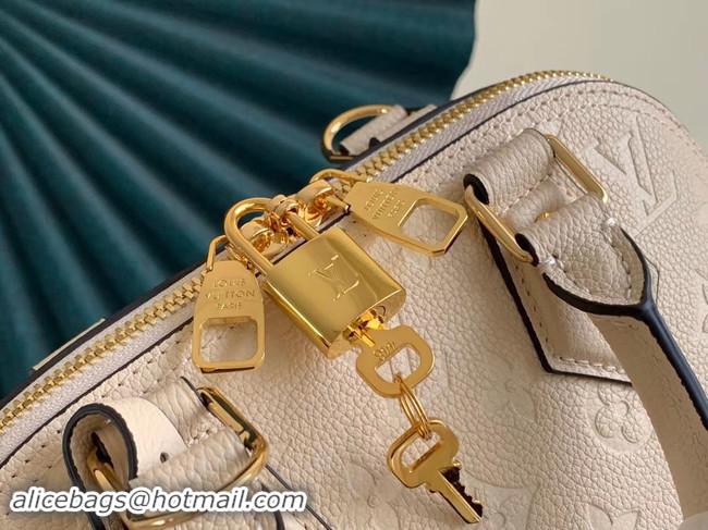 Duplicate Louis Vuitton Original Monogram Empreinte NEO ALMA BB M44866 white