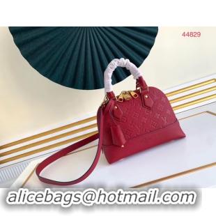 Top Grade Louis Vuitton Original Monogram Empreinte NEO ALMA BB M44866 Cherry Berry