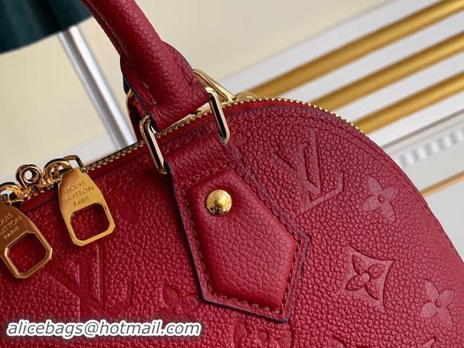 Top Grade Louis Vuitton Original Monogram Empreinte NEO ALMA BB M44866 Cherry Berry