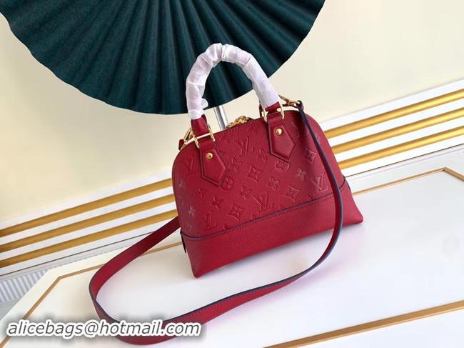 Top Grade Louis Vuitton Original Monogram Empreinte NEO ALMA BB M44866 Cherry Berry