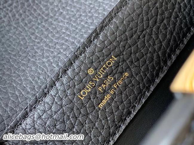 Fashion Louis Vuitton Original Taurillon leather CAPUCINES BB M95509 black