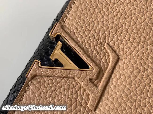 Fashion Discount Louis Vuitton Original Taurillon leather CAPUCINES BB M95509 Nude