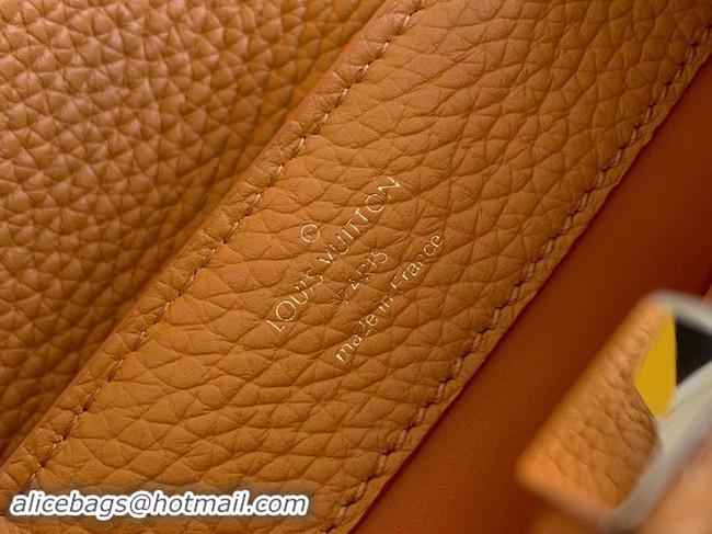 Classic Hot Louis Vuitton Original Taurillon leather CAPUCINES BB M95509 yellow