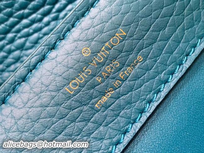 Fashion Louis Vuitton Original Taurillon leather CAPUCINES BB M95509 blue