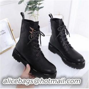 Top Quality Fendi Black Leather Biker Boots F8T69