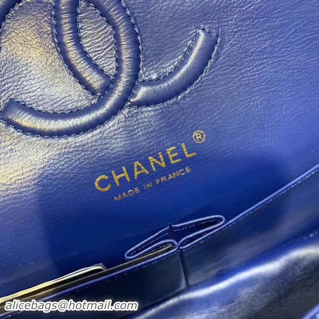 Best Luxury CHANEL Tweed Calfskin -Tone & Gold-Tone Metal AS1112 blue