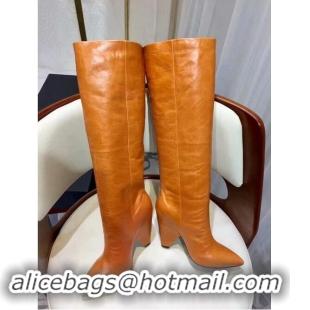 ​Low Cost Saint Laurent High Boots Calf Leather For Women YSL8964